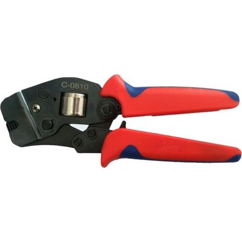 Ratchet type roll edge tool with adjusting device C-0810 crimping tools