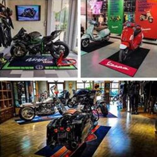 Universal Motorcycle Mat Display Carpet Floor Mat For Honda Kawasaki Yamaha BMW Display Carpet