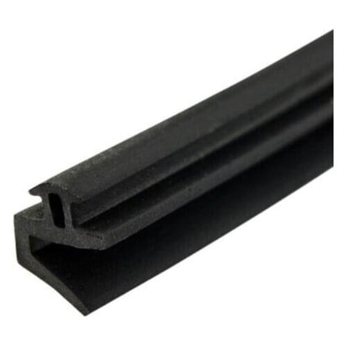 3 Meters Aluminum Door Window Black EPDM Rubber Sealing Strip Windproof Weatherstrip