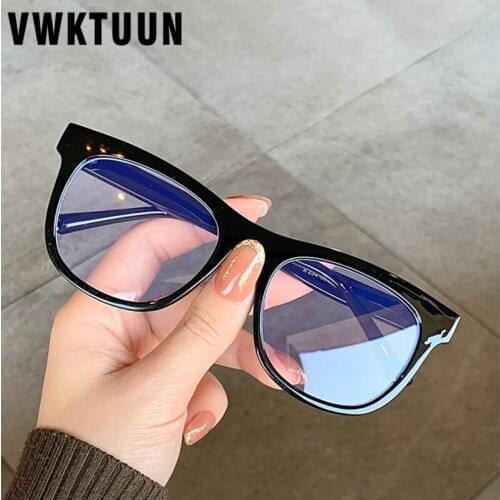 VWKTUUN 2021 Blue Light Blocking Glasses Square Eyeglasses Women Optical Glasses Mens Anti Blue Light Myopia Glasses Frame