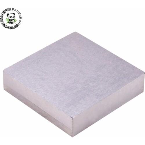 Gold Hammer Iron Anvil Workbenches Unplated for Jewelry Making DIY Tools Square 63x63x15mm Jewelry Tools & Equipme PANDAHALL