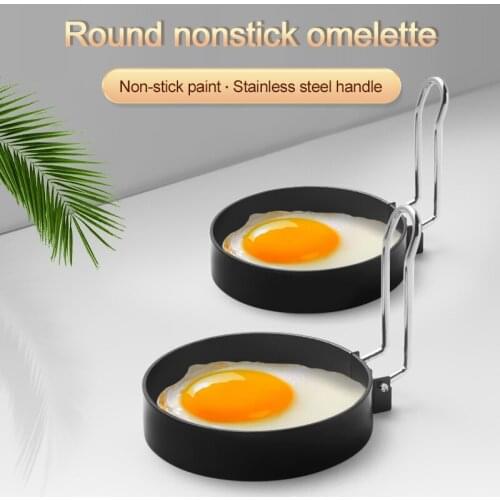 1pcs Egg Shaper Fried Stainless Steel Egg Pancake Shaper Omelette Mold Nonstick Frying Rings Egg Kitchen Accessories