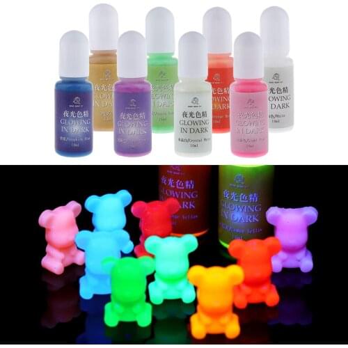 10ml Glow In Dark Pigments UV Jewelry Making Crystal Color Modulation Mixing