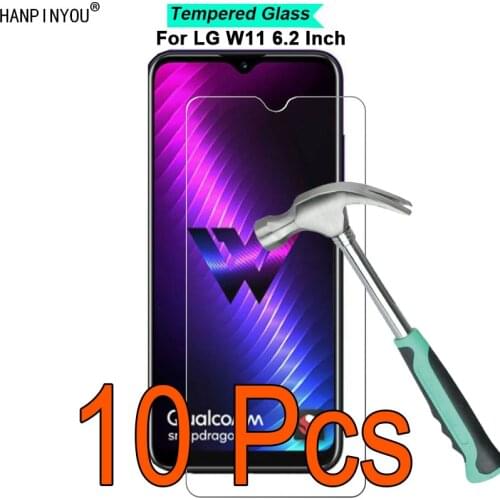10 Pcs/Lot For LG W11 6.2" 9H Hardness 2.5D Ultra Thin Toughened Tempered Glass Film Screen Protector Guard