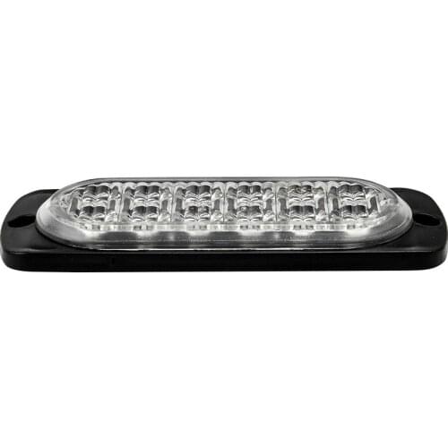 DC 12V-24V 36W 12 LED Lights Off Road Car SUV Truck Safety Urgent Working Light Bar Driving Fog Red Lighting Lamp