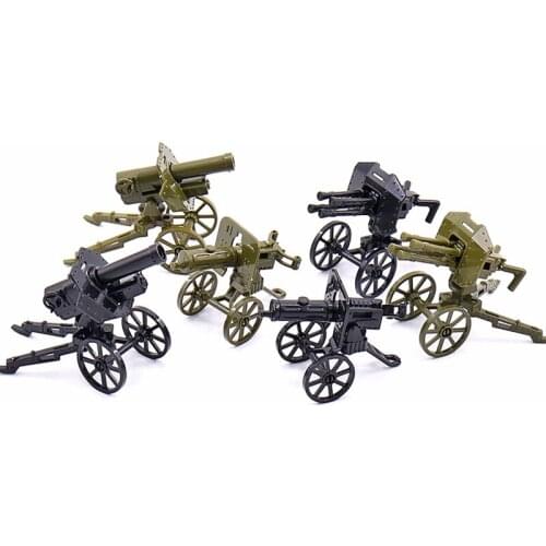 2 Pcs Kids Building Blocks Military Confrontation Equipment Accessories Weapon Assemble Compatible Block Bricks Toy for Children