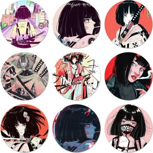 58mm Girl Vinne Art Badge Brooch Pin Accessories For Clothes Backpack Decoration gift