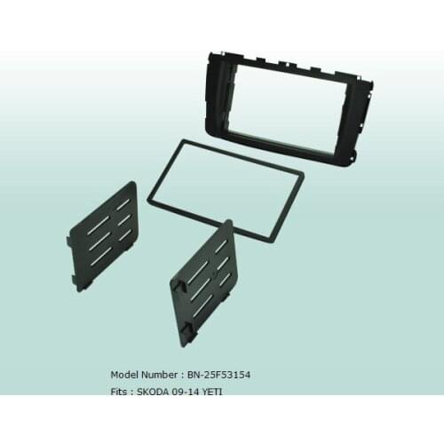 Car Fascias Stereo Radio Audio Panel Frame Dash Kit For Skoda Yeti 2009 2010 2011 2012 2013 2014