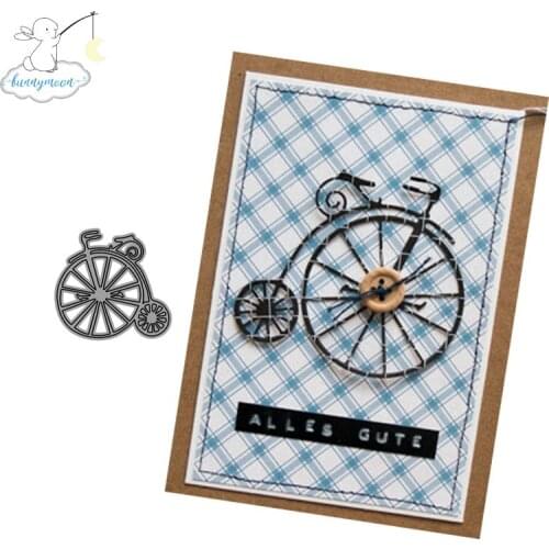 CH Bicycle buttons Metal Cutting Dies Embossing Scrapbooking Stencil Craft Cut Dies For DIY Card Crafts Handmade