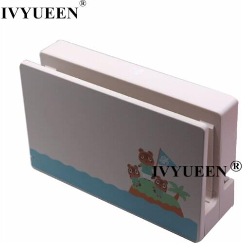 IVYUEEN for Nintendo Switch Animal Crossing Console TV Docking Dock Station Plastic Lid Replacement Housing Shell Case Cover