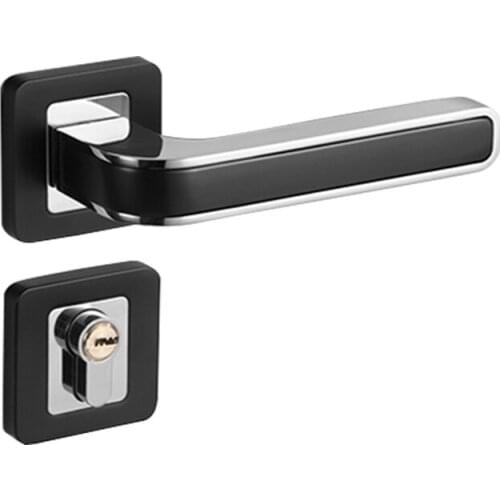 Bedroom door lock Indoor Nordic silent door lock Modern minimalist magnetic door lock Black gray door lock