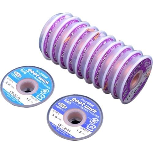 1 PCS Japan GOOT RoHS MSDS Desoldering Wick 1.5m Remove Solder Wick for Repairing PCB RMA Precision Work With Non-chlorine Flux