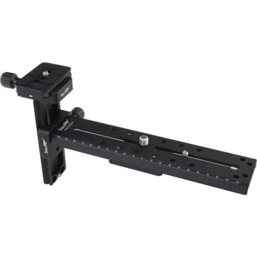 Haoge 220mm T-type Telephoto Lens Bracket fit for Sachtler Fluid Head FSB4 FSB6T FSB8T DV10 3+3 5+5 Video 14II DV2 DV4 DV6 DV8