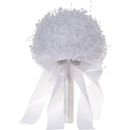 Artificial Wedding Bouquets Hand Made Rose Flower Bridesmaid Bridal Wedding Bouquet Mariage Wedding Accessories