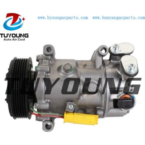 SD6C12 auto a/c compressor for Citroen C4 DS4 DS5 Peugeot 308 508 RCZ 2.0 9671451180 9824287280 6453ZE 1366F 1366 648754 6453ZF