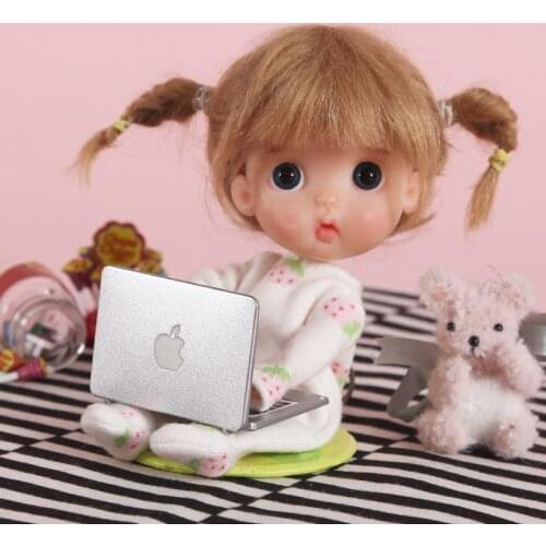 Ob11 doll shooting props computer molly 1 / 8bjd holala girl head small cloth miniature scene model doll house accessories