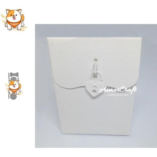 Key Love Lock Metal Cutting Dies Scrapbooking Stencil DIY Decorative Embossing Craft Die Cuts Card Making New Dies For 2019