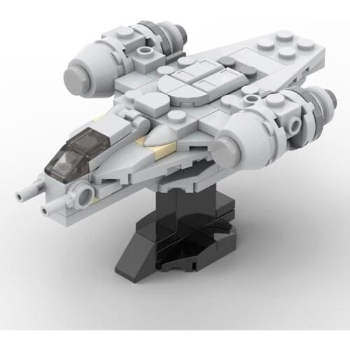 Micro Razor CrestED Modular Assembly Model Building Blocks MOC Space Wars Spaceship Battleship Battle Fighter Toys For Children
