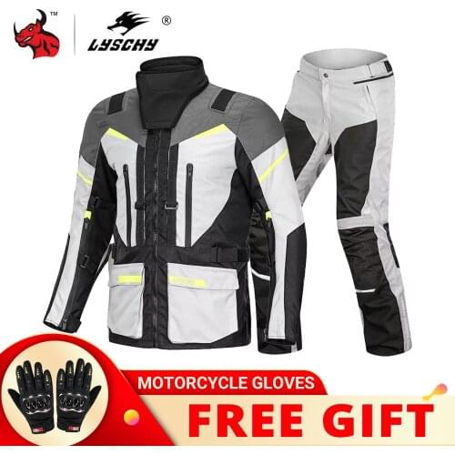 LYSCHY Motorcycle Jacket Men Waterproof Moto Jacket Motorcycle Cold-proof Autumn Winter Motorbike Riding Moto Jacket