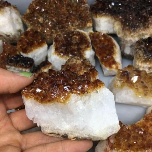 Natural Raw Citrine cluster Healing Stones Specimen Home Decoration Crafts piedras naturales y minerales