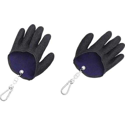 New 1PCS Fishing Catching Glove Not Wet Hands Non-Slip Quick Drying Anti-Cut Wear-Resistance Outdoor Fishing Glove