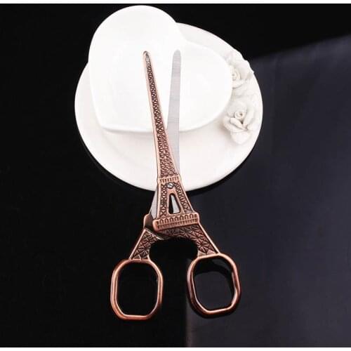 Gift Tower Craft Vintage Scissors Sewing Scissors For Embroidery Crafts Craft Household fabric Thread Tool Fabric Cutter Thicken