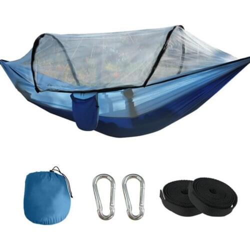 Fully-Automatic Speed-Open Hammock With Net Home Garden Swing Hammock Mosquito Net Camping Sleeping Hammock Tool Dropshipping