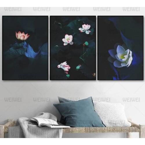 Home Decoration Poster Black Lotus Art Decoration Canvas Painting Hd Printing Picture Can Be Customized