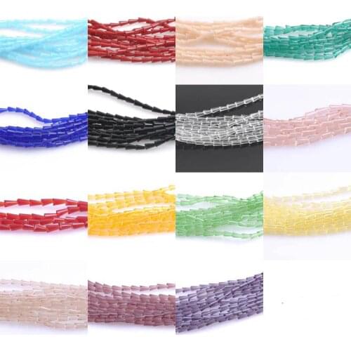 Glass Crystal Tapered Loose Spacer Beads For Jewelry making 3x6mm 100pcs TRS0136-6