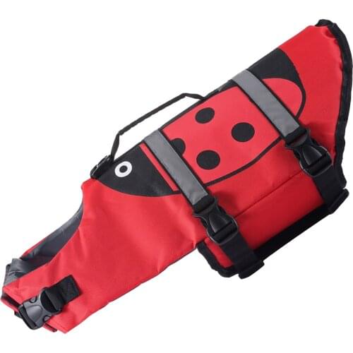 Reflective Dog Life Jacket Ripstop Pet Floatation Life Vest Dog Lifesaver Preserver Swimsuit for Water Safety