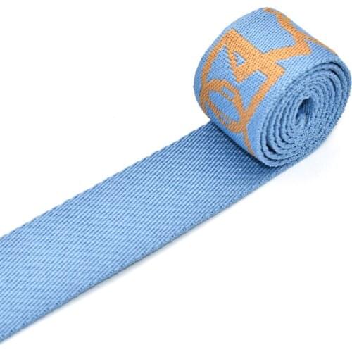 1.5"Fabric Belt Blue Ribbon Webbing Belt Bag Belts - Canvas Webbing Bag Strap Bag Webbing Knit Tape Ribbon for Bag Textile Craft