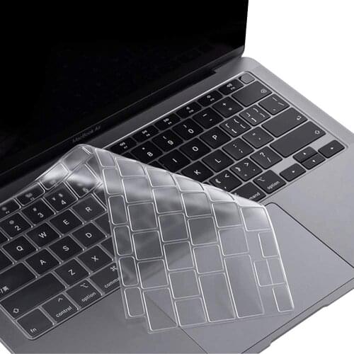 Ultra Thin TPU Keyboard Cover Skin for New MacBook Air 13 Inch 2020 A2179 or New Macbook Air 13 2019 2018 A1932 model