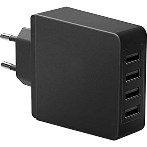 USB Charger 4-Port USB Charger with Rapid Charging Smart USB Ports for Multiple Devices Charging Head