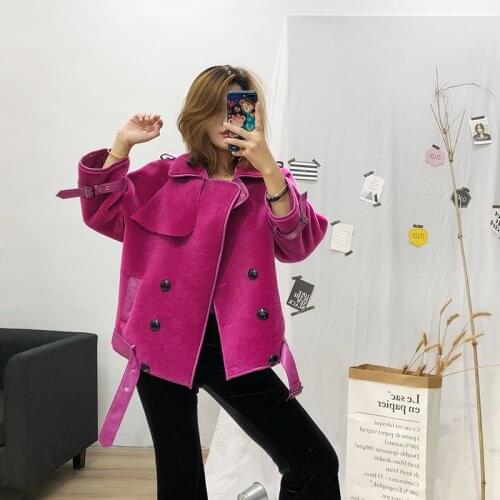 Sheep Korean Real Fur Shearing Winter Coat Women 200% Wool Jacket for Womens Clothing 2020 Manteau Femme YY962