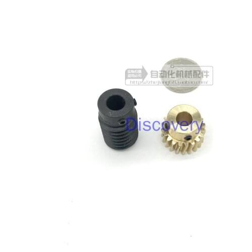 1 Modular Worm Gear Reducer Self-locking 1 to 10 Small Gearbox Right Angle Reversing Gear Box Corner Gear