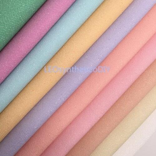1PC 21X29CM Neon Fine Glitter Fabirc, Glitter Leather, Glitter Leather Sheets For Making Bows LEOsyntheticoDIY T380A