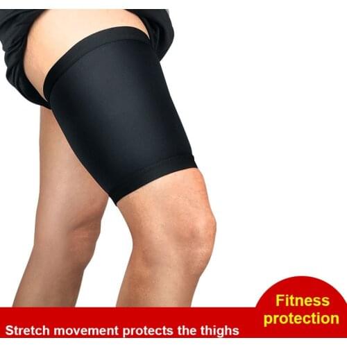 1PCS sport thigh guard muscle strain protector muslo pads support fitness Leggings leg compression Sports Safety