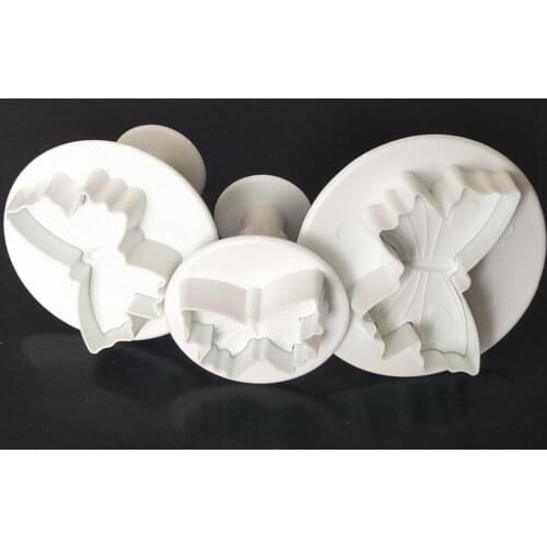 10Sets Butterfly Shape Fondant Cake Cookie Sugarcraft Plunger Cutters Mold Tools Christmas Cake Decorating Tools