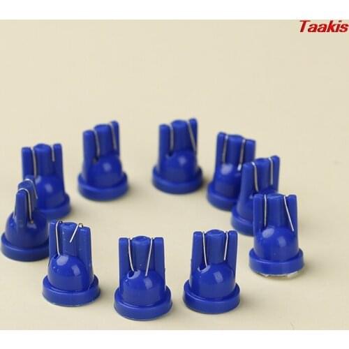 10pcs T10 led Car Styling white red dashboard light instrument automobile door Wedge Gauge reading lamp bulb 12V cob smd