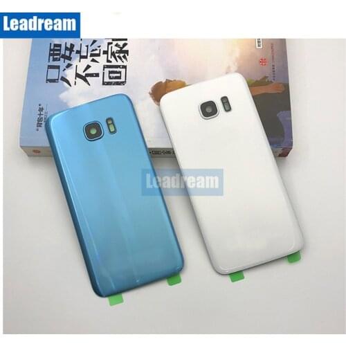 20PCS Back Battery Door Housing Rear Door Back Glass with Camera Lens Adhesive for Samsung Galaxy S7 Edge G930 G935 free DHL