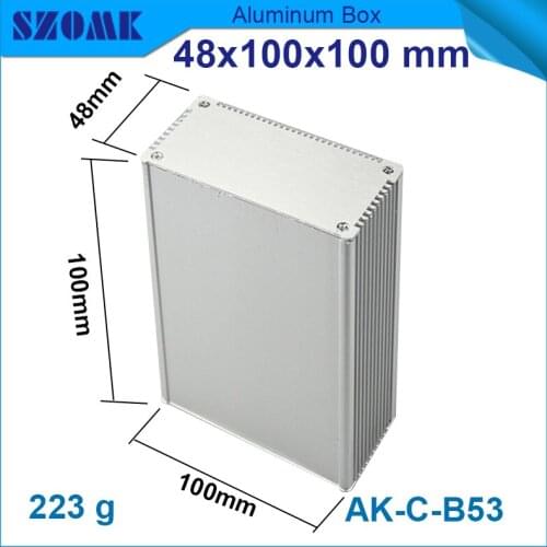 10 pcs/lot aluminum box 48x100x100mm in sliver color which are cheap in 10 and and the quality and shipping are guaranteed