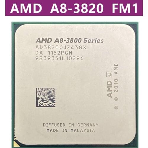 AMD A8-Series A8-3820 2.8 A8 3820 GHz Quad-Core PROCESSEUR D'UNITÉ CENTRALE AD3820OJZ43GX PRISE FM1