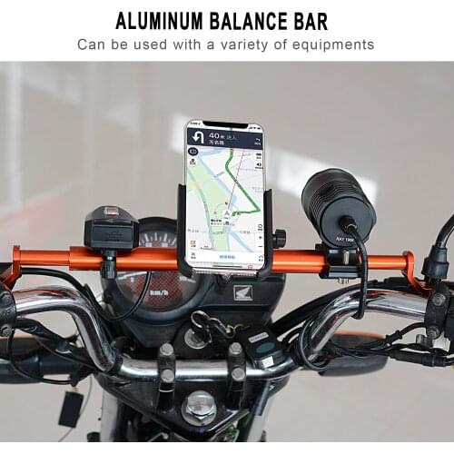 Motorcycle Balance Bar Aluminum Alloy Motorcycle Elongated Handlebar Balance Bar Motor Replacement Parts Universal