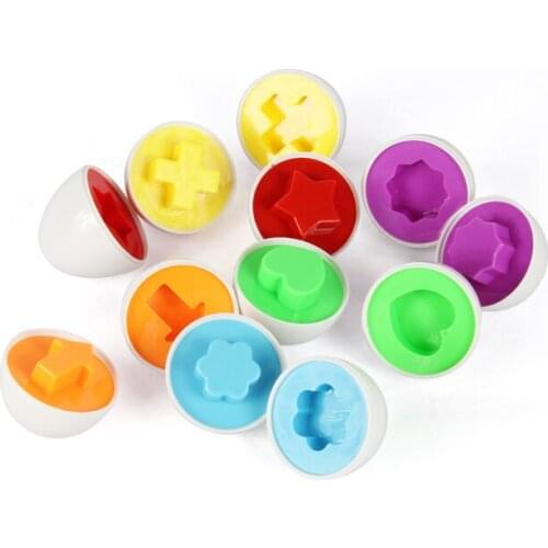 Shape color know spell toy Baby Gifts Matching Smart Eggs Shape Color Know Spell Blocks Educational Toys Unisex Plastic