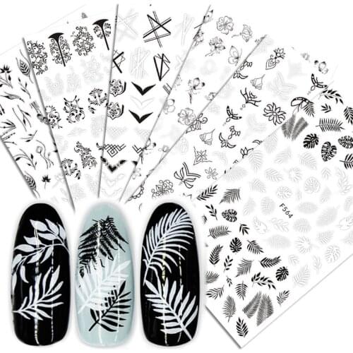 F series F-458 LETTER RUSSIAN 3d nail art stickers decal template diy nail tool decorations