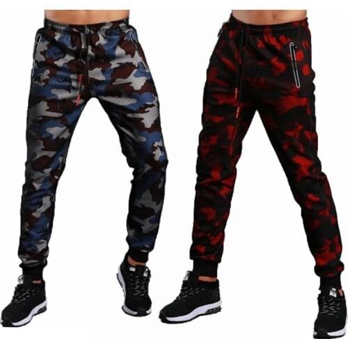 2020 Spring and Summer New Camouflage Pants Mens Sports Casual Trousers Feet Fitness Pants Tied Feet Running Sports Pants