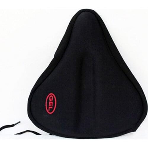 New Wider Bike Bicycle Silicone Silica Gel Cushion Soft Pad Saddle Seat Cover