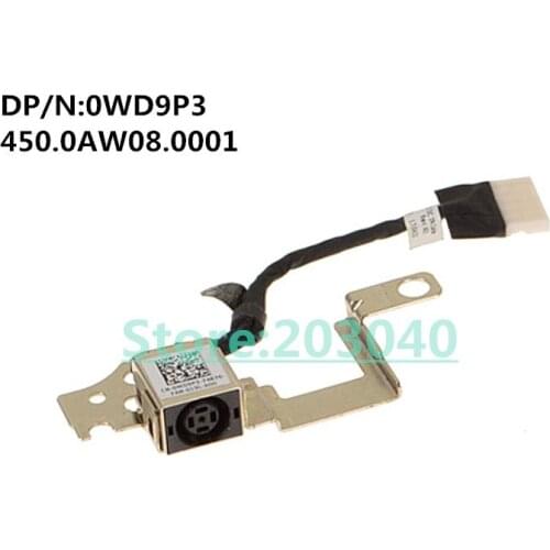 Original Laptop/notebook Power DC jack cable for Dell Latitude 13 3380 E3380 chromebook DC IN 450.0AW08.0001 0WD9P3