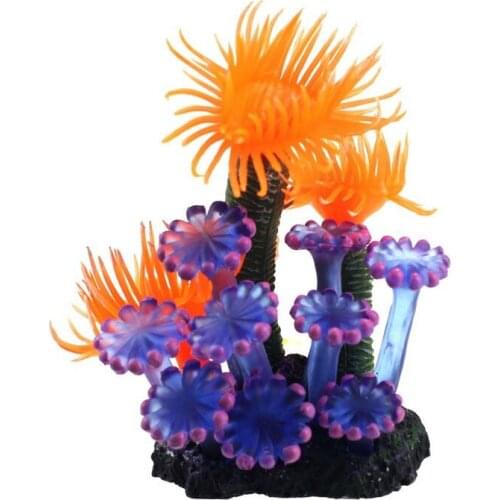 Practical fish aquarium decorations Home Soft Artificial Resin Coral Fish Tank Aquarium Lovely Decoration