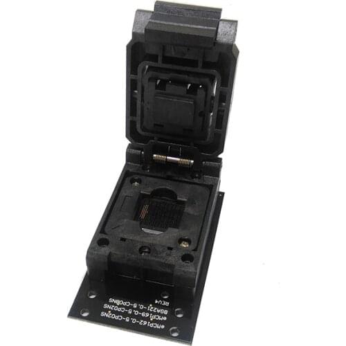 BGA 221 eMCP 221 Clamshell Programmer Adapter to SD test socket Programming a flat font data read BGA221 eMCP221 Size 12x16mm